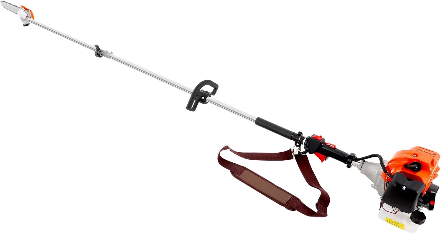 Gas Pole Saw with Blade 52CC 2-stroke Cordless Pole Chain Saw 90.5