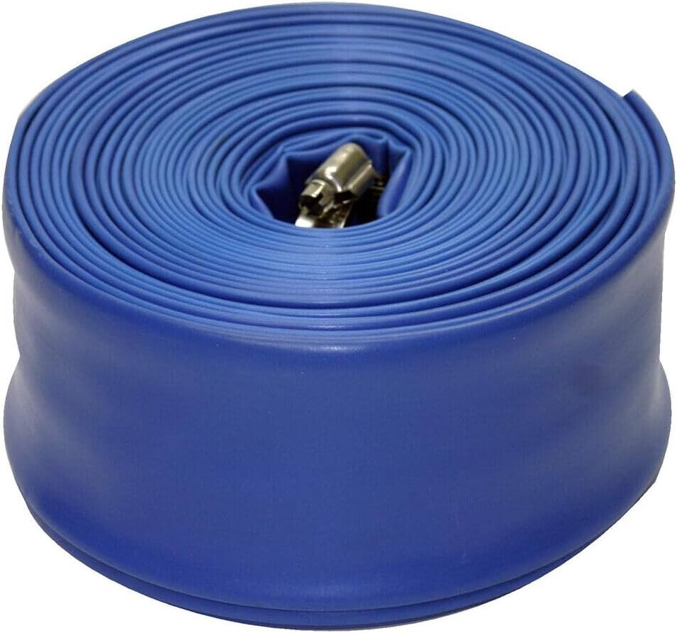 Replacement for Blue Devil Backwash Hose 2 in x 50 ft w/Clamp (22 Mil) for Swimming Pools B8258