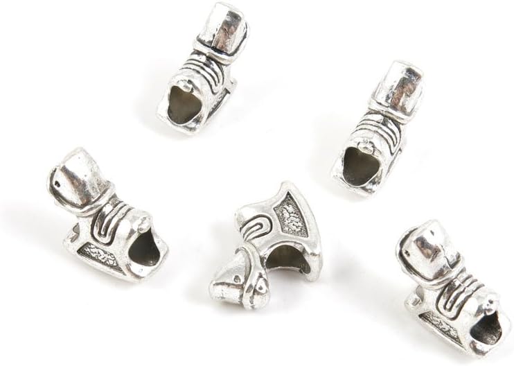 420 Pieces Antique Silver Tone Jewelry Making Charms Findings Fashion Wholesale Supplies Pendant Lots Bulk Supply R9UY0T Rocking Horse Loose Beads