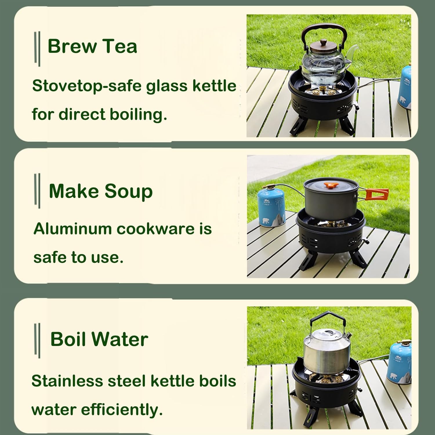 11 inch Portable Propane Fire Pits,Gas Fire Pit Bowl for Outside,One-Touch Ignition,Butane Firepit for Camping, Patio, Yard, Garden