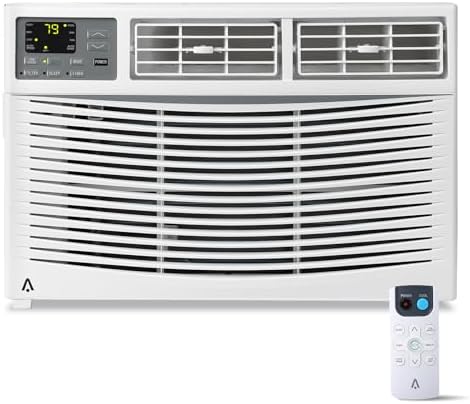 Window Air Conditioner, 8000BTU air conditioner for 370 Sq. Ft, Dehumidifying & Fan, Quiet Operation and Easy Installation, Remote Control for Home & Office