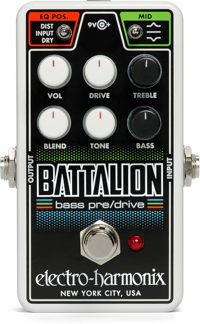 Electro-Harmonix Nano Battalion Bass Preamp & Overdrive Pedal