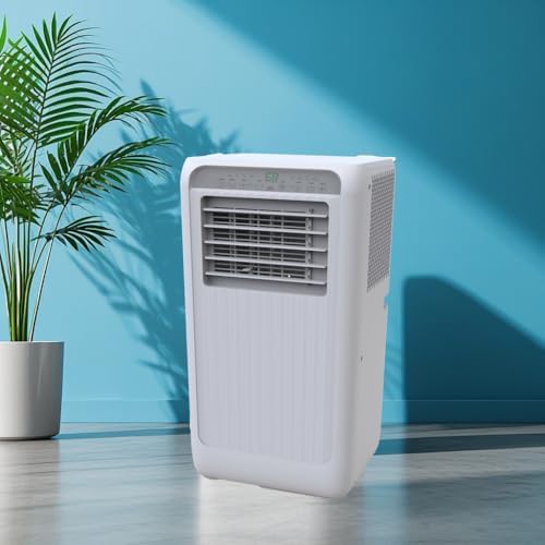 10,000 BTU Portable Air Conditioner Cools 450 Sq.Ft Rooms, 3-In-1 Cooling AC Unit with Dehumidifier/Fan, Remote & 24H Timer, Includes Window Kit - for Bedroom, Office, Apartment, White