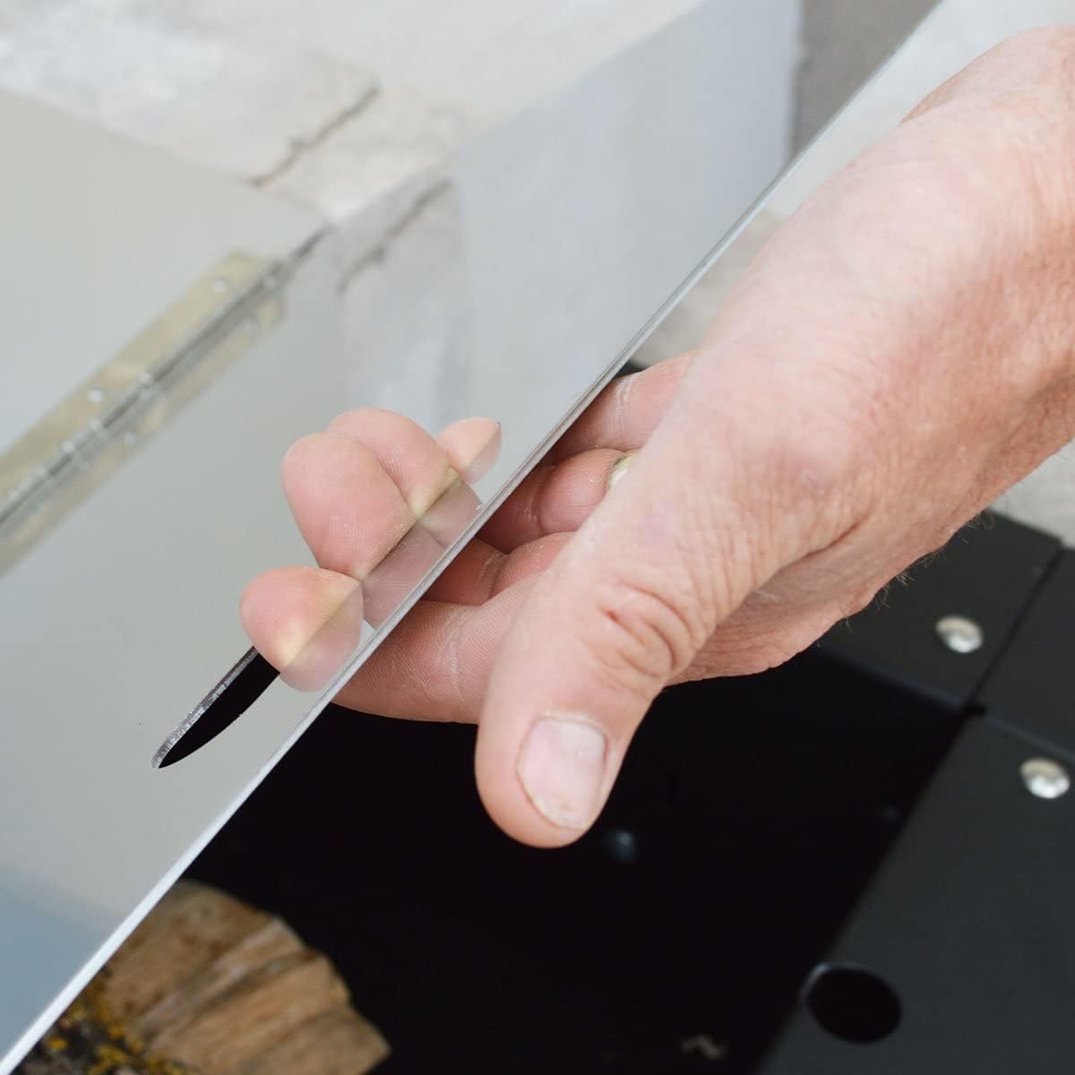 Firebuggz Fire Pit Cover - Stainless Steel Fire Pit Cover, 44