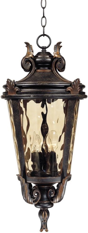 John Timberland Marseille Rustic Vintage Outdoor Hanging Ceiling Light Fixture Veranda Bronze 26 1/4