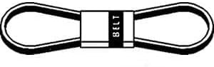 Part Synergy Replacement for Replacement Belt – Lawn Mower/Outdoor Power Equipment Drive Belt 0.43 inches - Direct Fit - Sold Individually