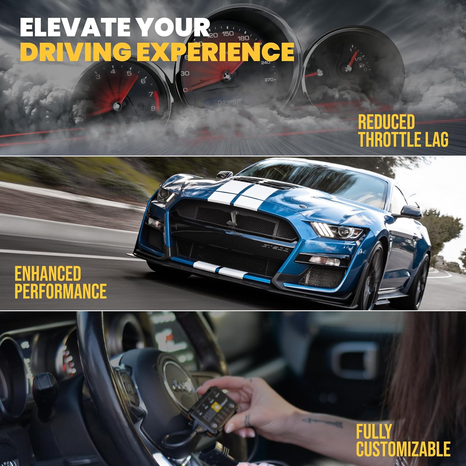 PEDAL COMMANDER for GMC Canyon 2014-2022 Throttle Response Controller - Fits 2nd Gen, Base, All Terrain, Denali, SLT, SLE, Gasoline Engines ONLY, GMC Canyon Pickup Truck Accessories