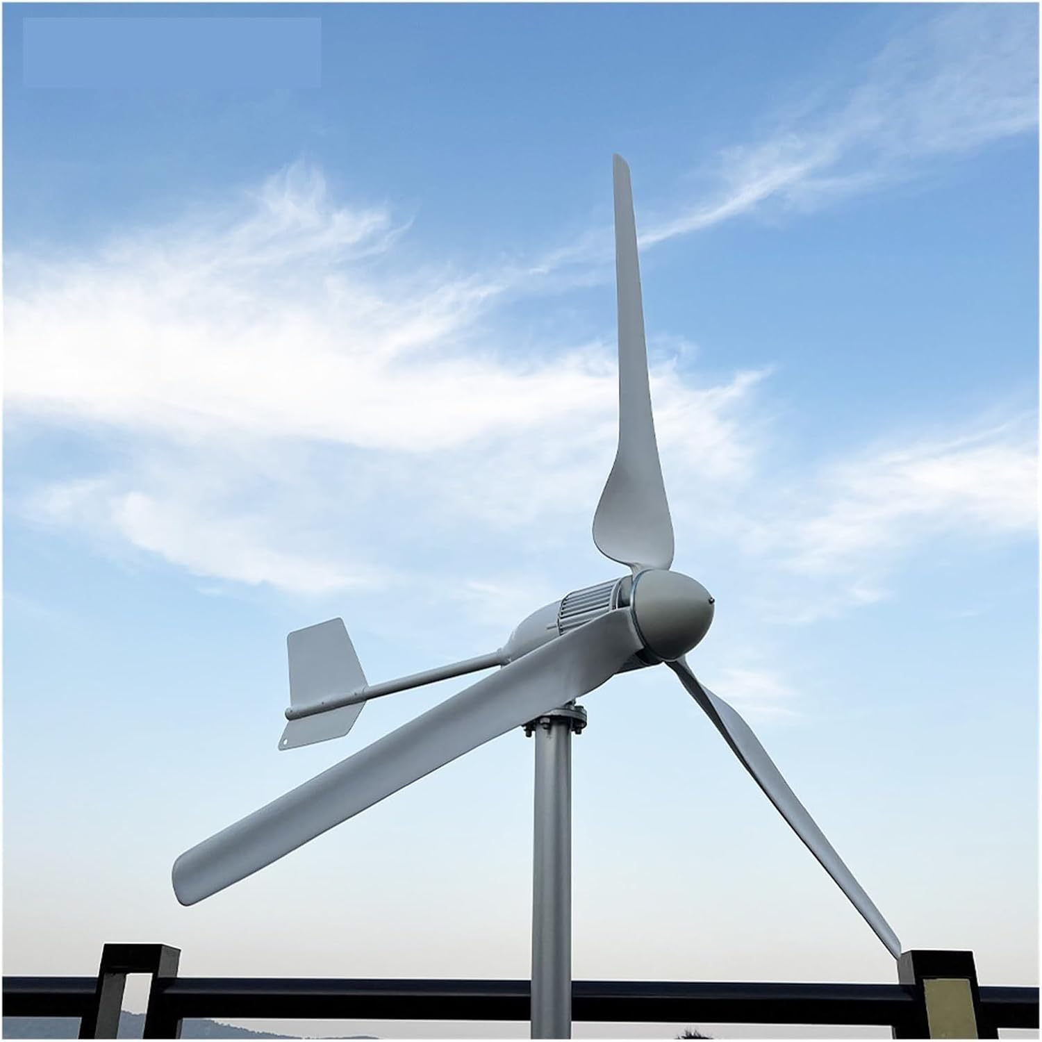 Wind Turbine Generator Kit, 3000W Wind Turbine with Free Charging Controller Yacht Farm Family Farm for Hybrid Solar Wind System(24V)