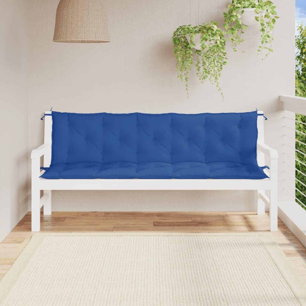 Garden Bench Cushions 2pcs Blue 70.9