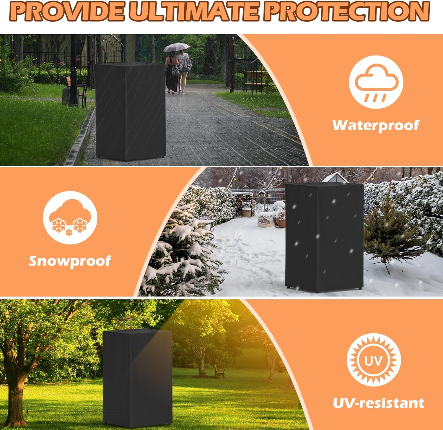 Firewood Storage Rack for Solo Stove Bonfire Ranger Yukon Fire Pit Accessories, Black Steel with Powder Coated Finish, Adjustable Shelves, Waterproof Cover, 29.9