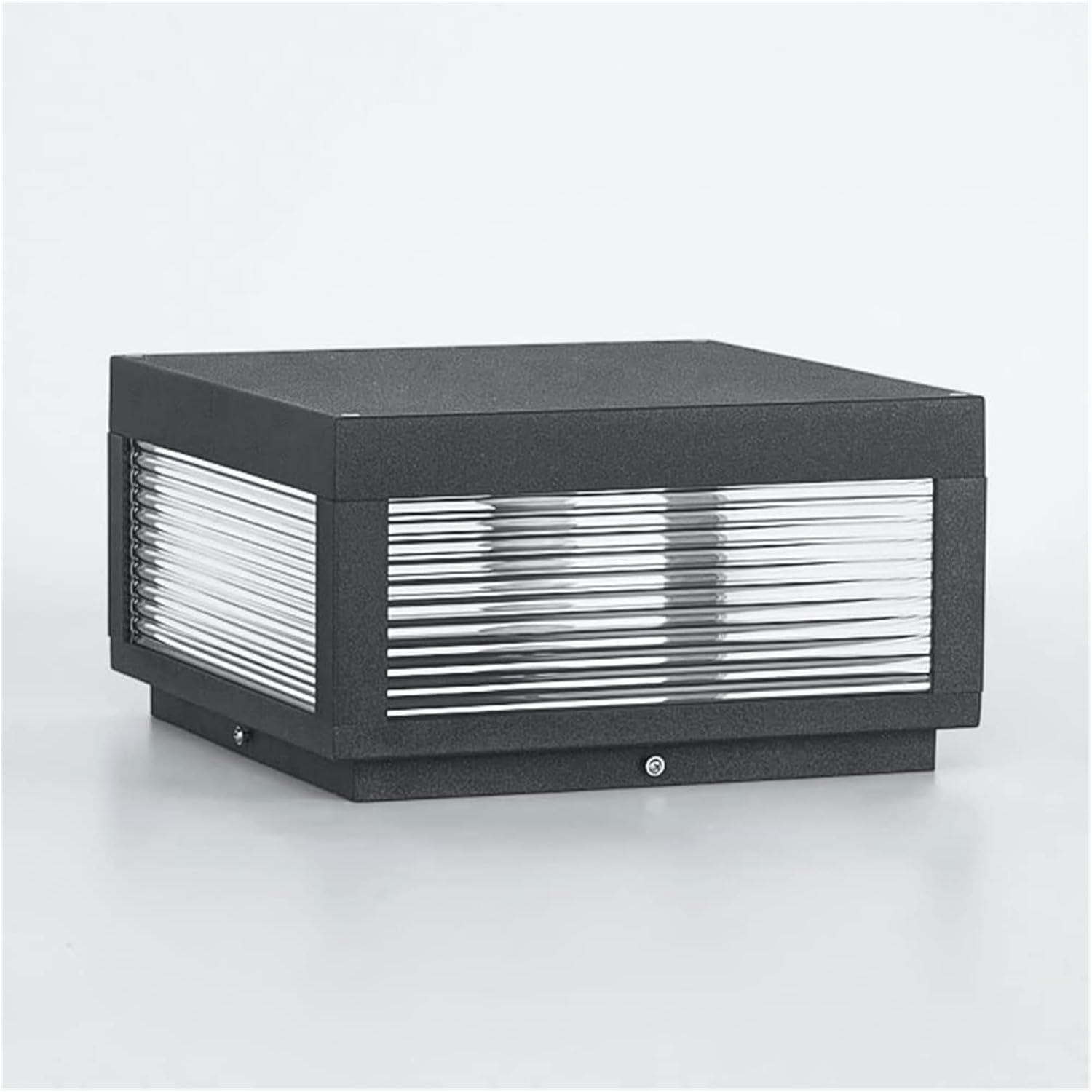 Courtyard light outdoor post lights square LED solar deck lights Porch Fence LED solar garden lights Exterior Patio Pillar Lights Outdoor Fixture for outdoor lighting products ( Size : 25*16.5cm )