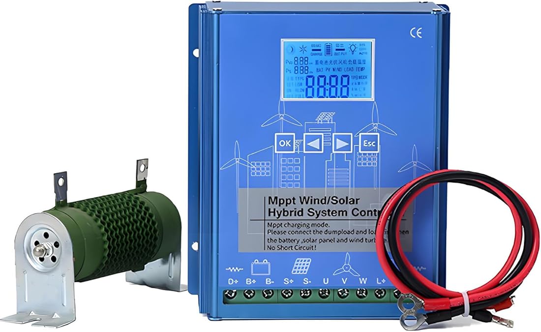 Wind Turbine Solar Hybrid Mppt Charge Boost Controller,Boost Mppt 12v/24v Off-Grid Controller,Wind Generator Intelligent Regulator,for Power Plants,Street Lamp 8000W