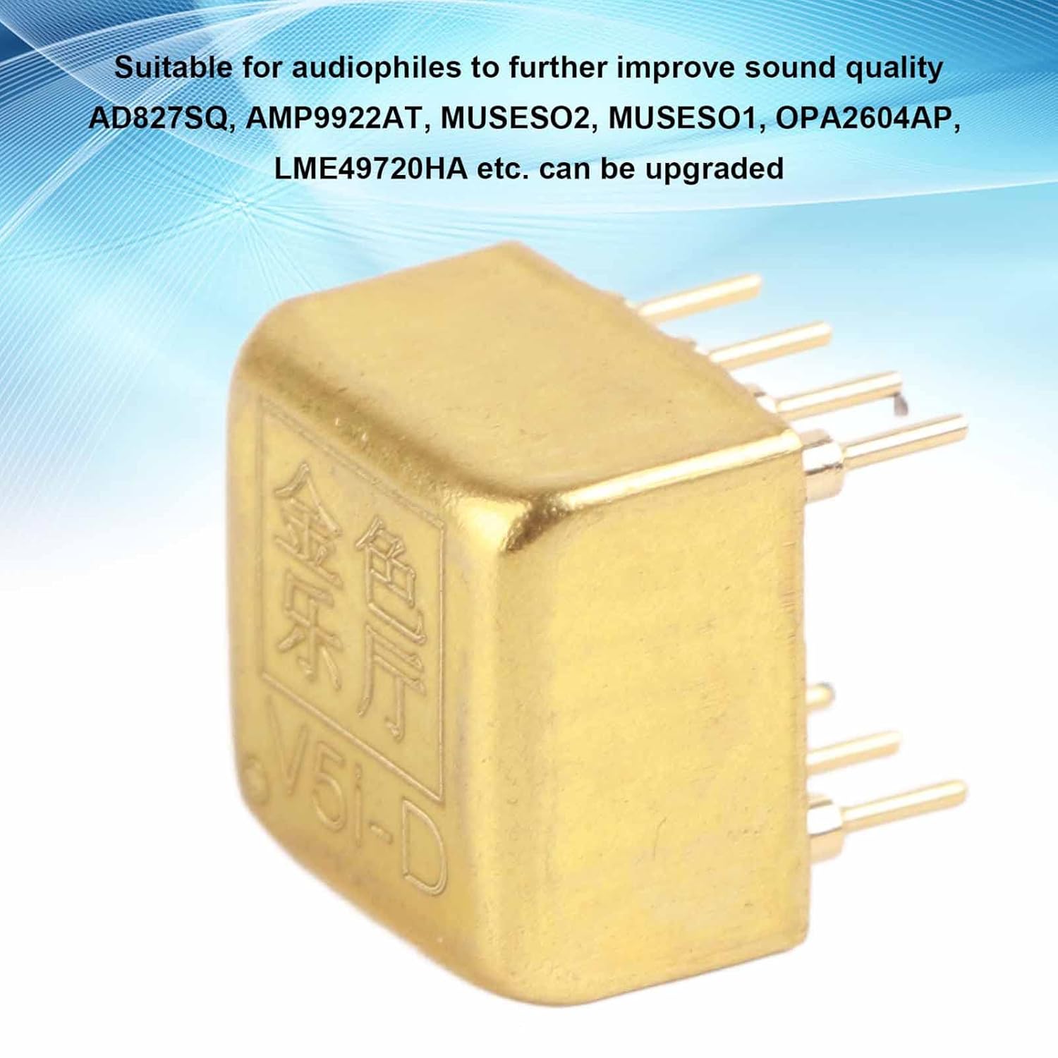 V5i D Dual Op Amp Audio, 3 Band Transition Electronic Components, Stable Audio HiFi Independent Module for Customized Sound Enhancement