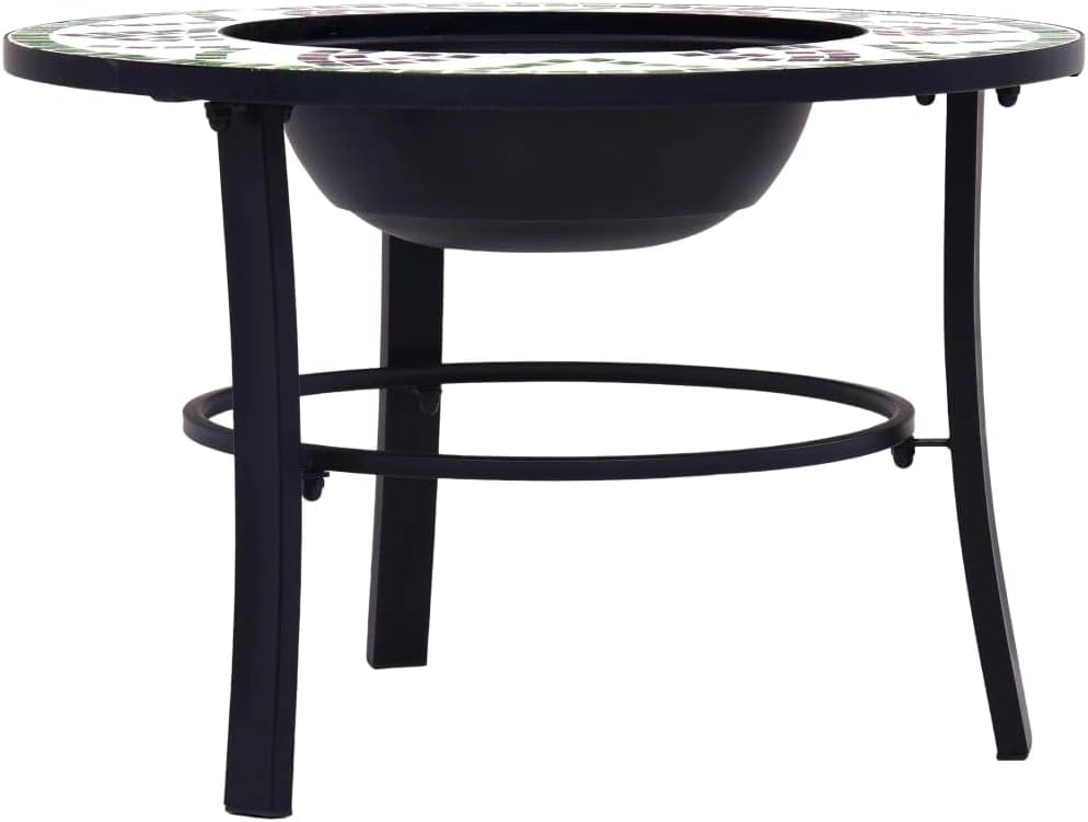 SKM Mosaic Fire Pit Green 26.8