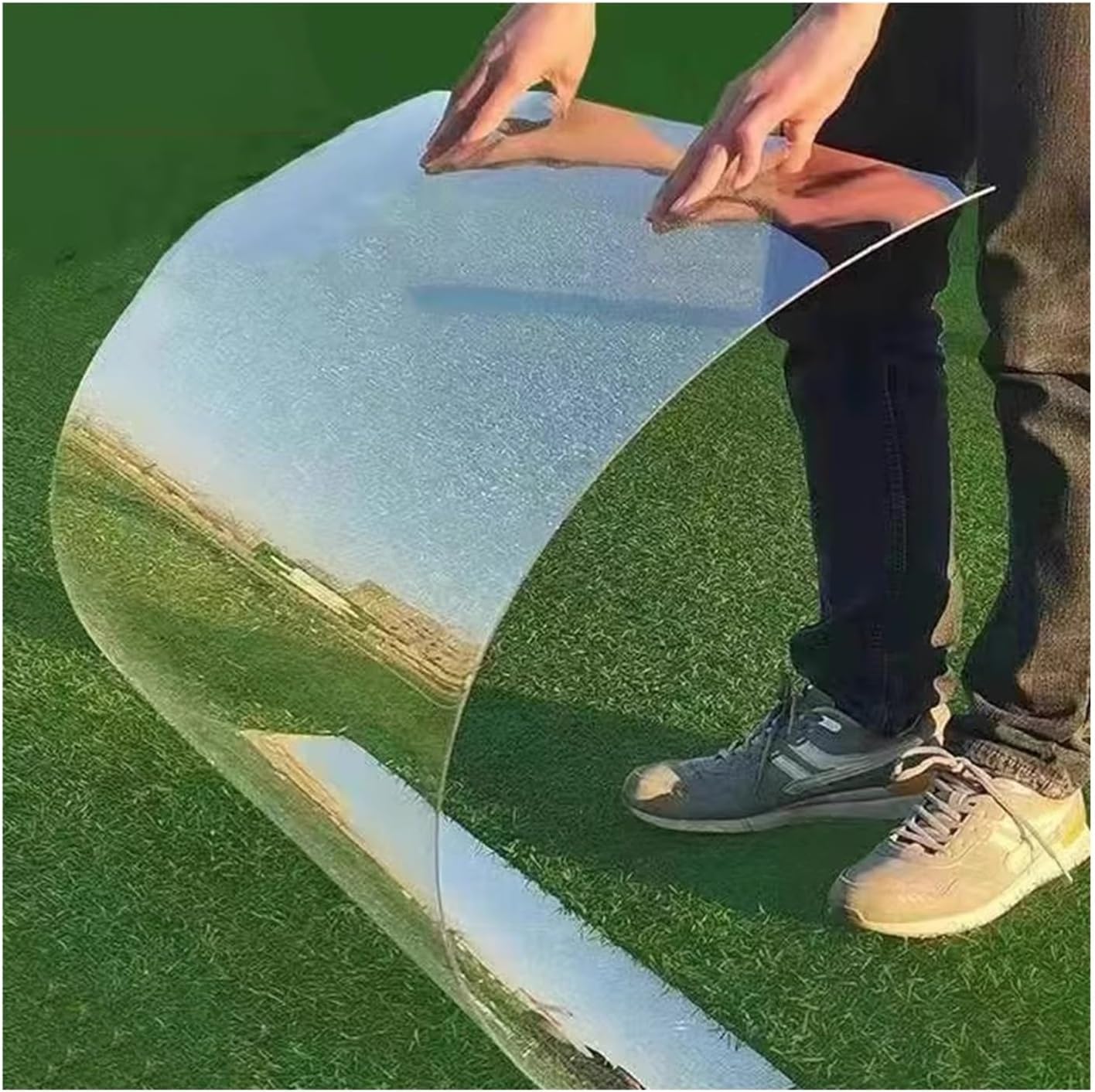 1.2 MM PC Endurance Board, Clear Polycarbonate Plastic Sheet, Flame Retardant UV Resistance Sunlight Plate, Outdoor Garden Greenhouse Shelters Replacement Panels ( Color : Clear , Size : 1.56x10M/61.4