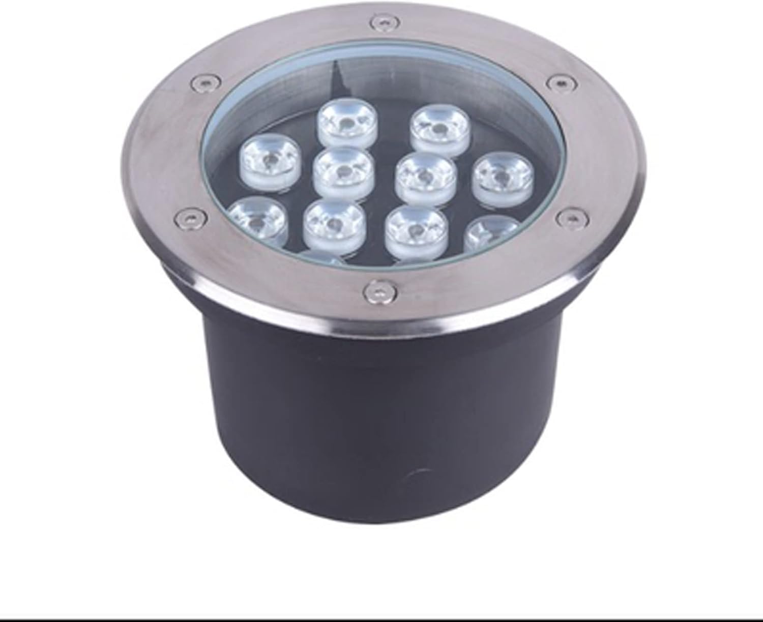 LED Underwater Buried Light Recessed Underground Light Low Voltage AC24V Anti-Rust Aluminum IP68 Waterproof Outdoor Landscape Light for Pool Pond Square