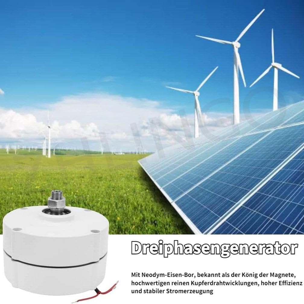 3000W 5000W 6000W 8000W 9000W 10000W Permanent Magnet Generator 12V 24V 48V Wind Turbine Generator Windmill Exercise Bike Hydro Turbine Electric Motor DIY Your Own Horizontal Wind Turbine,24V-10000W