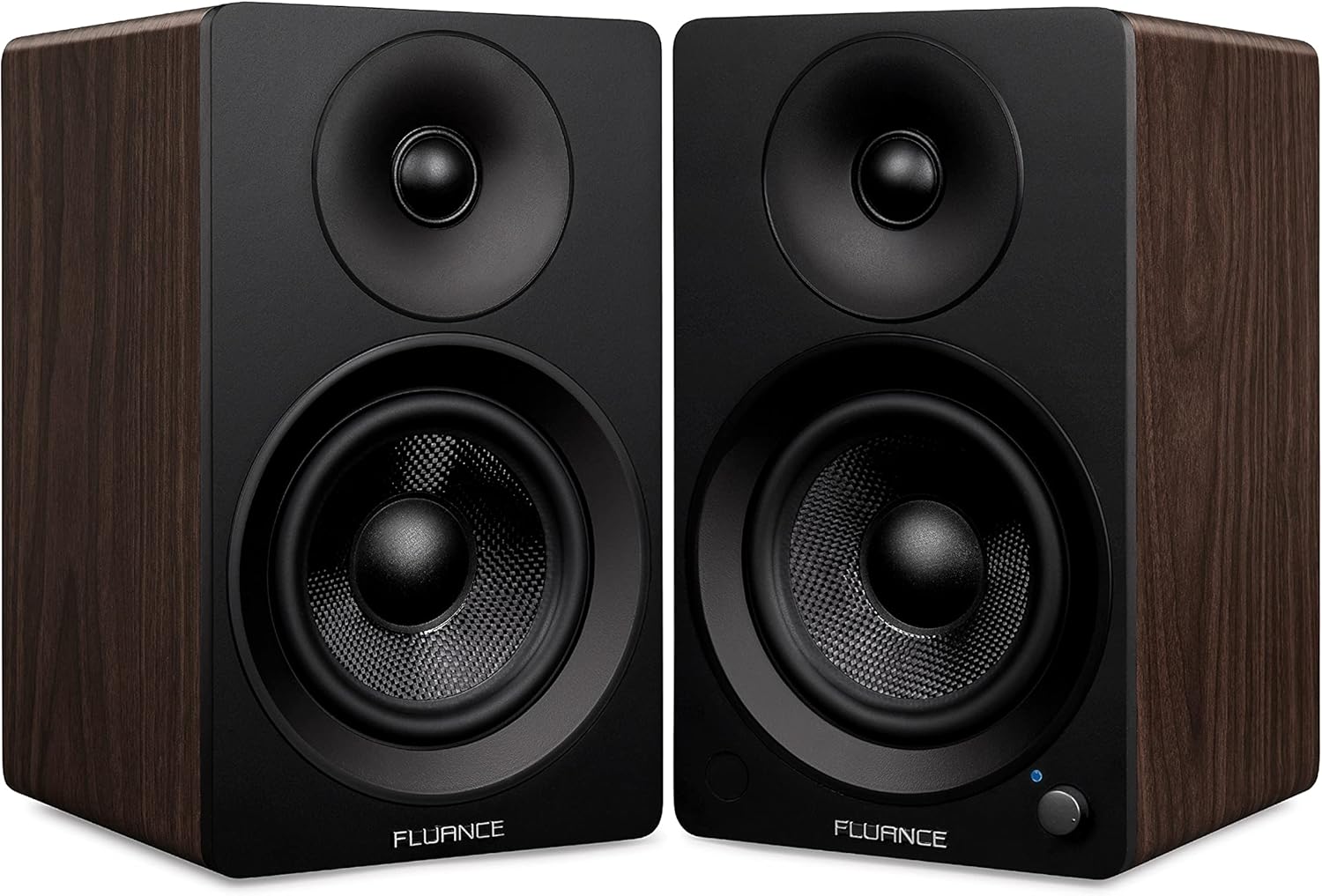 Fluance Ai61 Powered 2-Way 2.0 Stereo Bookshelf Speakers with 6.5