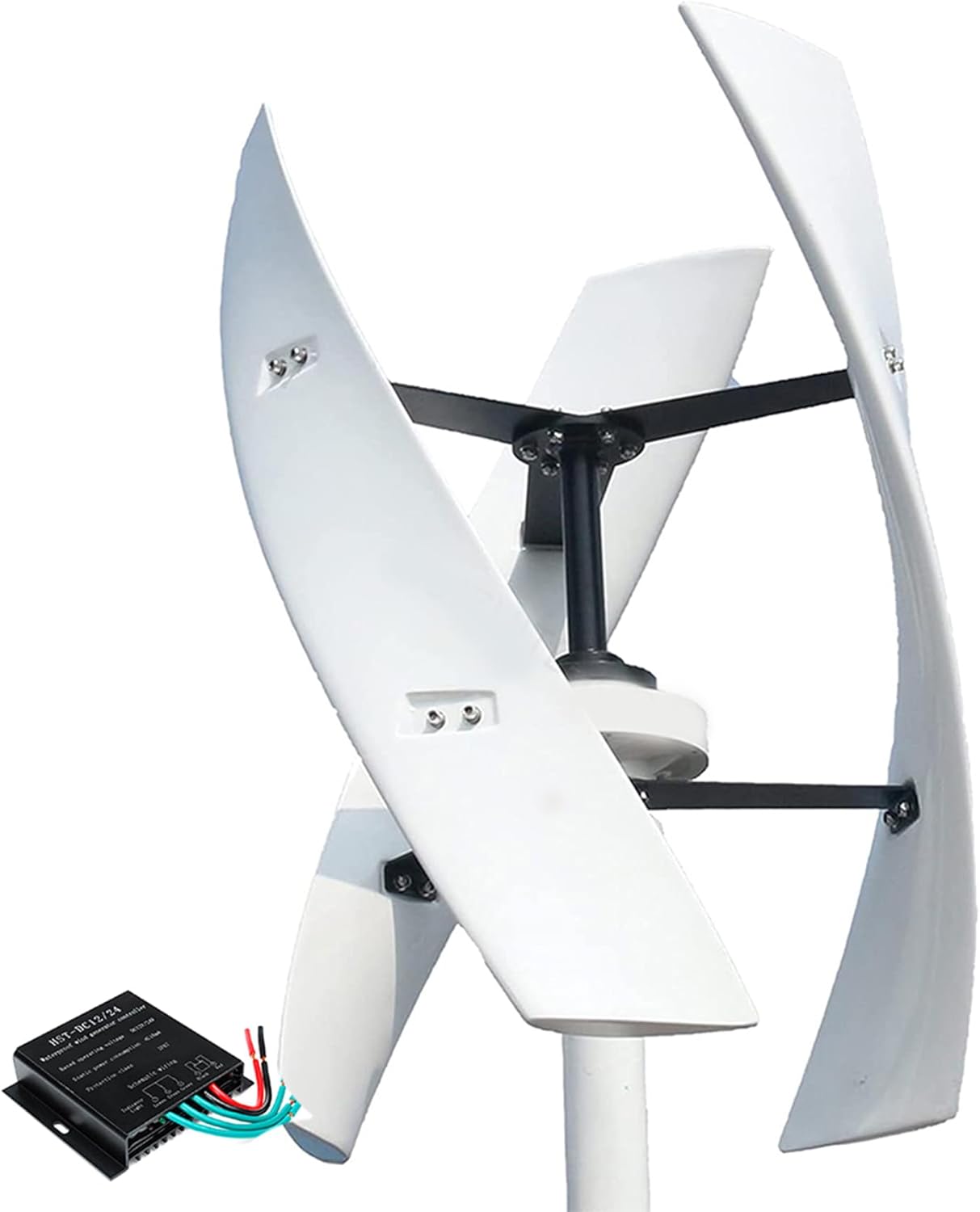 24V Vertical Wind Generator Kit 10000W,12V-220V 3 Blades Home Small Wind Turbine Silent Magnetic Levitation Upright Wind Turbine with MPPT Controller