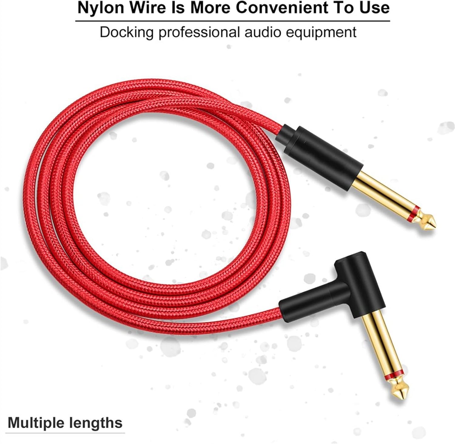 Guitar Cable Guitar Cable 6.5mm to 6.5mm Cable for Electric Guitar Amplifier Speaker Guitar Cable (Color : 15m)