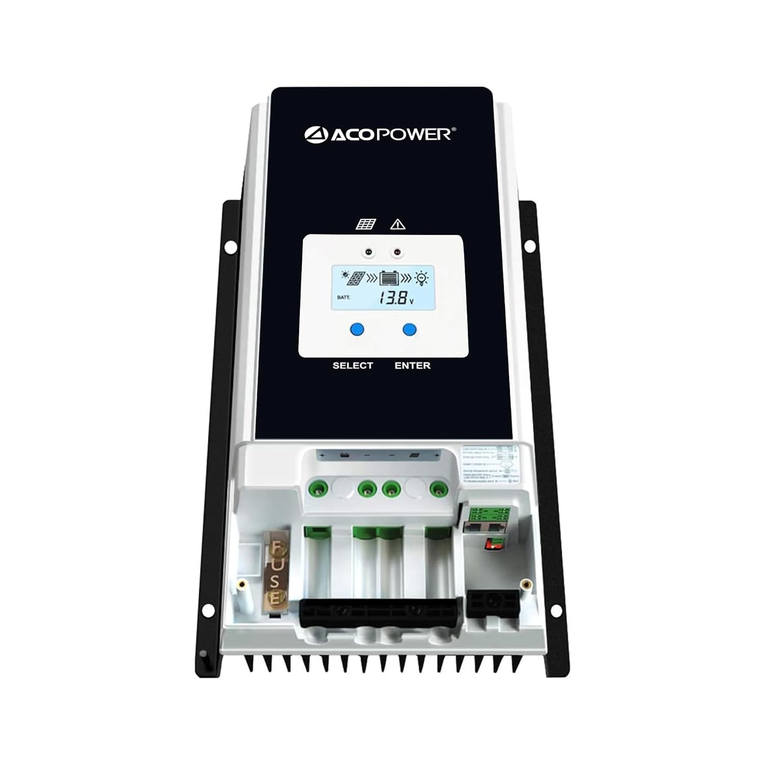 ACOPOWER 60A MPPT Solar Charge Controller 12V/24V/36V/48VDC Auto System Voltage Max.PV 150V Solar Panel Regulator with Backlight LCD Display Gel Sealed Flooded Lithium-ion LiFePO4 Battery, Silver