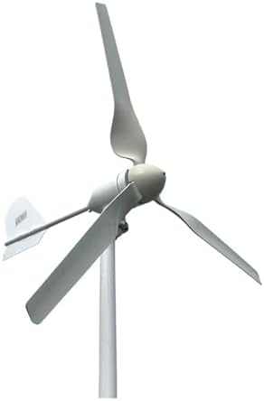 10KW 3-Blade Horizontal Wind Turbine Generator - 12V/24V/48V MPPT Hybrid Charge Controller for Home, Farm & Industrial Energy Solutions - Efficient Wind Power System (48V Model)