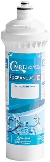 C Pure Oceanloch+ M Water Filter Replacement Cartridge – 1 Micron Rating, 1.67 GPM Flow Rate