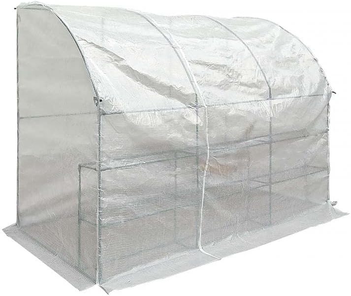 YSUEFIJO Walk-in Outdoor Greenhouse, Portable Gardening Plant House, Large Hot House for Garden Plant, Green House for Plants Winter Warm, Heavy Duty Hot Tunnel Garden Plant