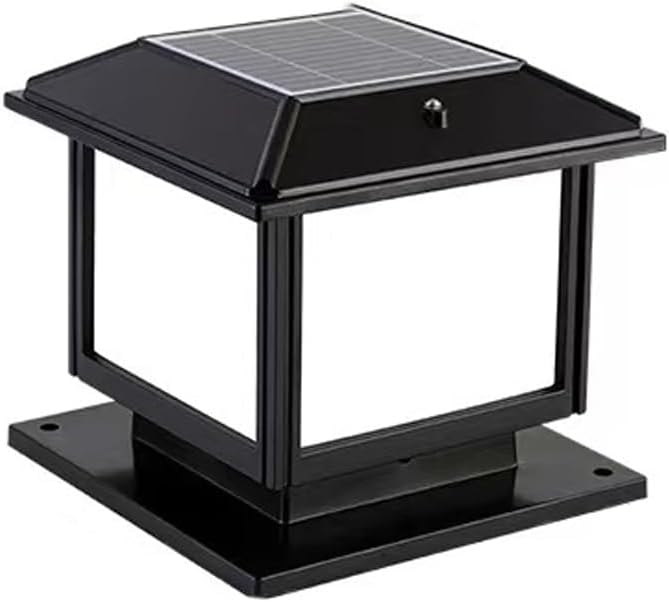 Classic Solar Outdoor Post Cap Lights LED Waterproof Warm White Post Lamp Gate Pillar Stigma Lamps Garden Landscape Lighting Fixture for Villa Courtyard Deck, Fit 4x4, 5x5 Or 6x6 Wooden Posts