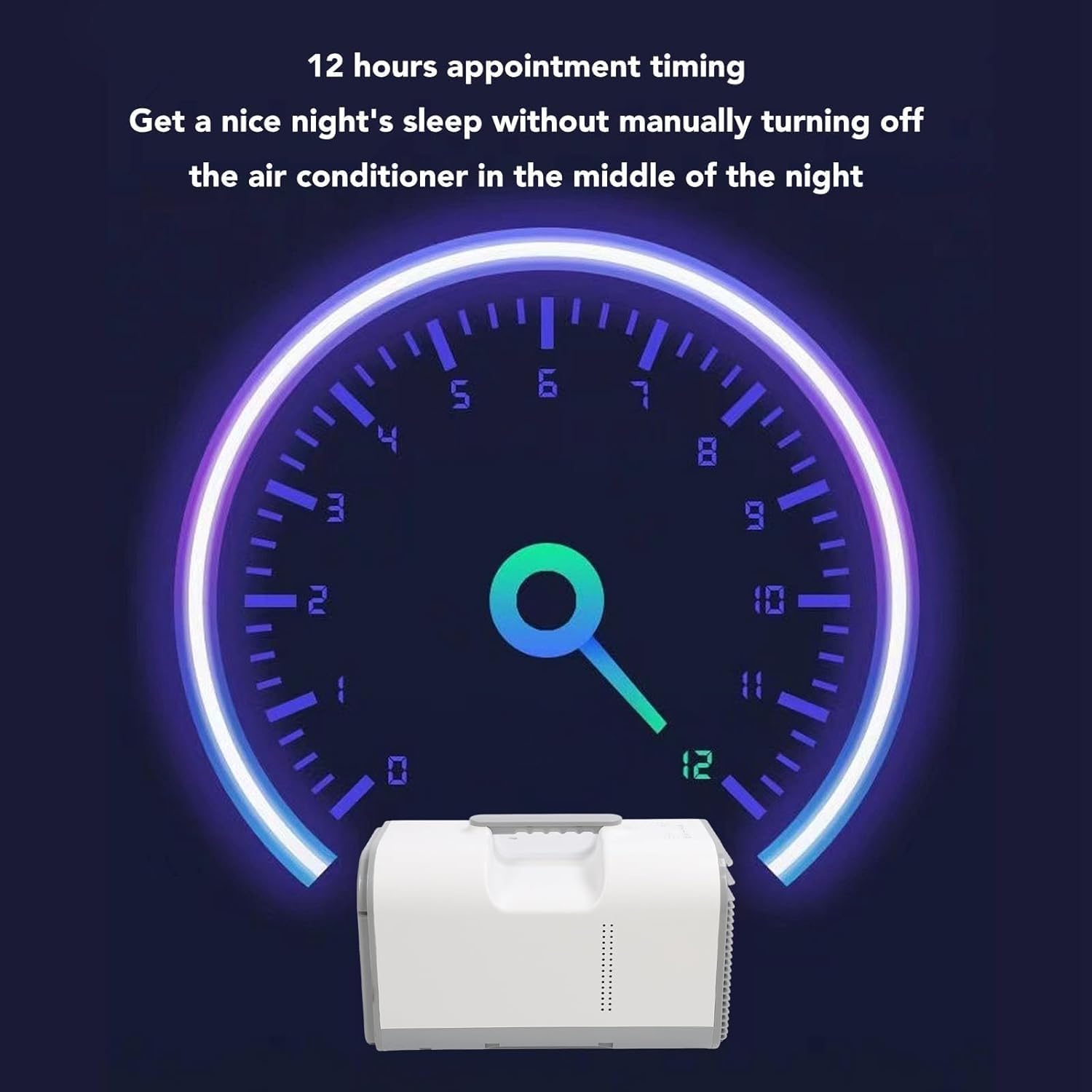 Portable Air Conditioner, Camping Tent Fast Cooling Air Conditioner, Dehumidifier Sleep 24H Time Modes, 3 Wind Speeds LCD Display, for Camping Tent, RV, Car, Truck, Van and Fishing