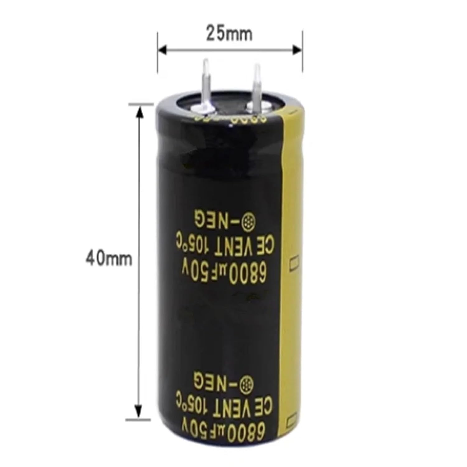 1/2/5/10Pcs 80V 3300UF 4700UF 6800UF 10000UF Audio Electrolytic Capacitor for Audio HiFi Amplifier High Frequency Low Speaker(6800UF 30x50 10PCS)