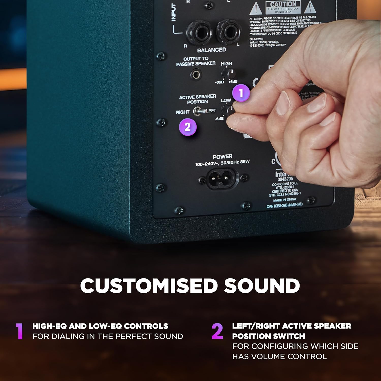 M-AUDIO BX4 Pair Studio Monitors Bundle with Single XLR Audio Interface and Headphones for Studio Recording, Music Production, Podcasting, Streaming