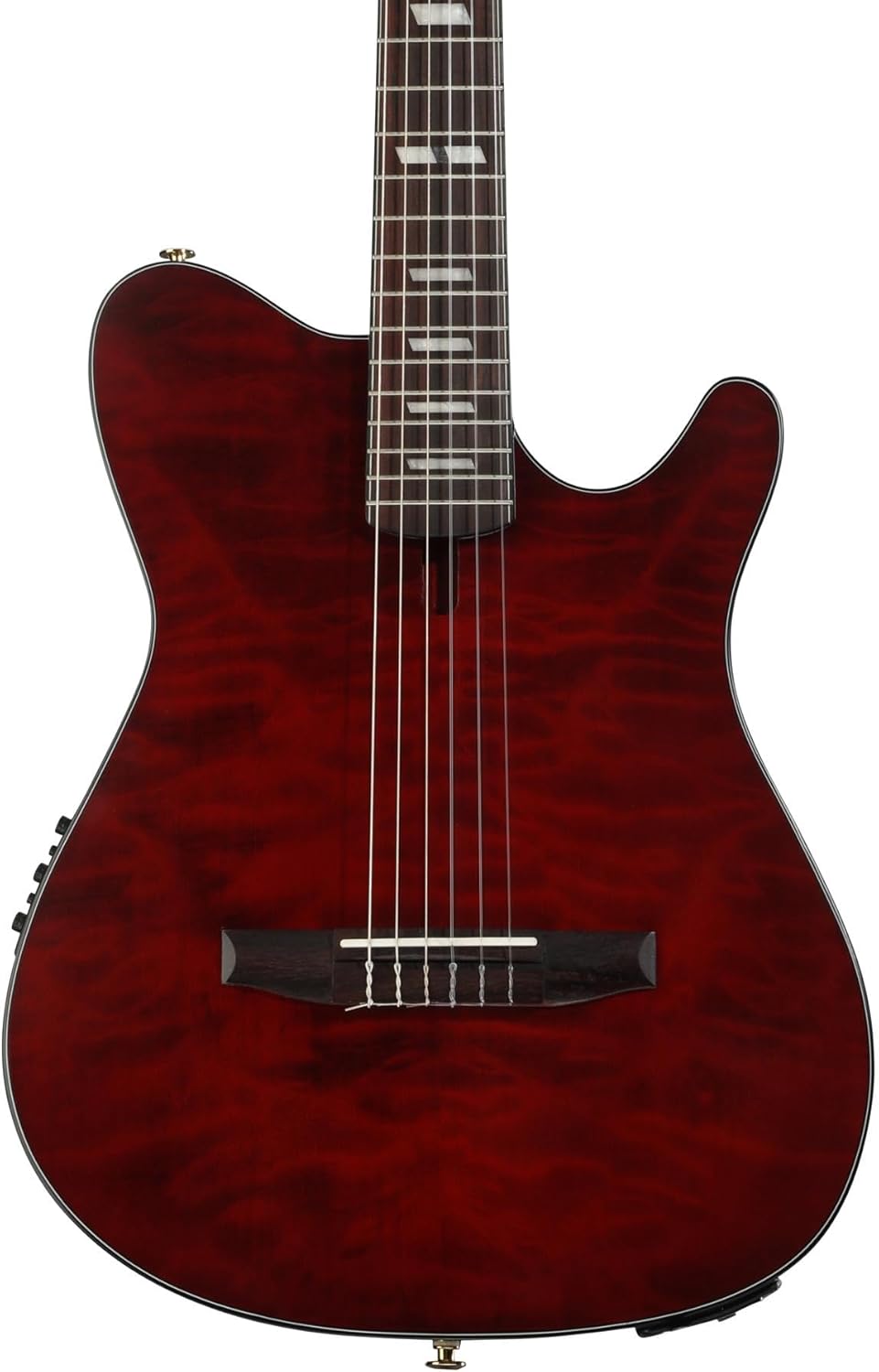 Ibanez FRH20 Thinline Nylon-string Acoustic-electric Guitar - Wine Red, Sweetwater Exclusive