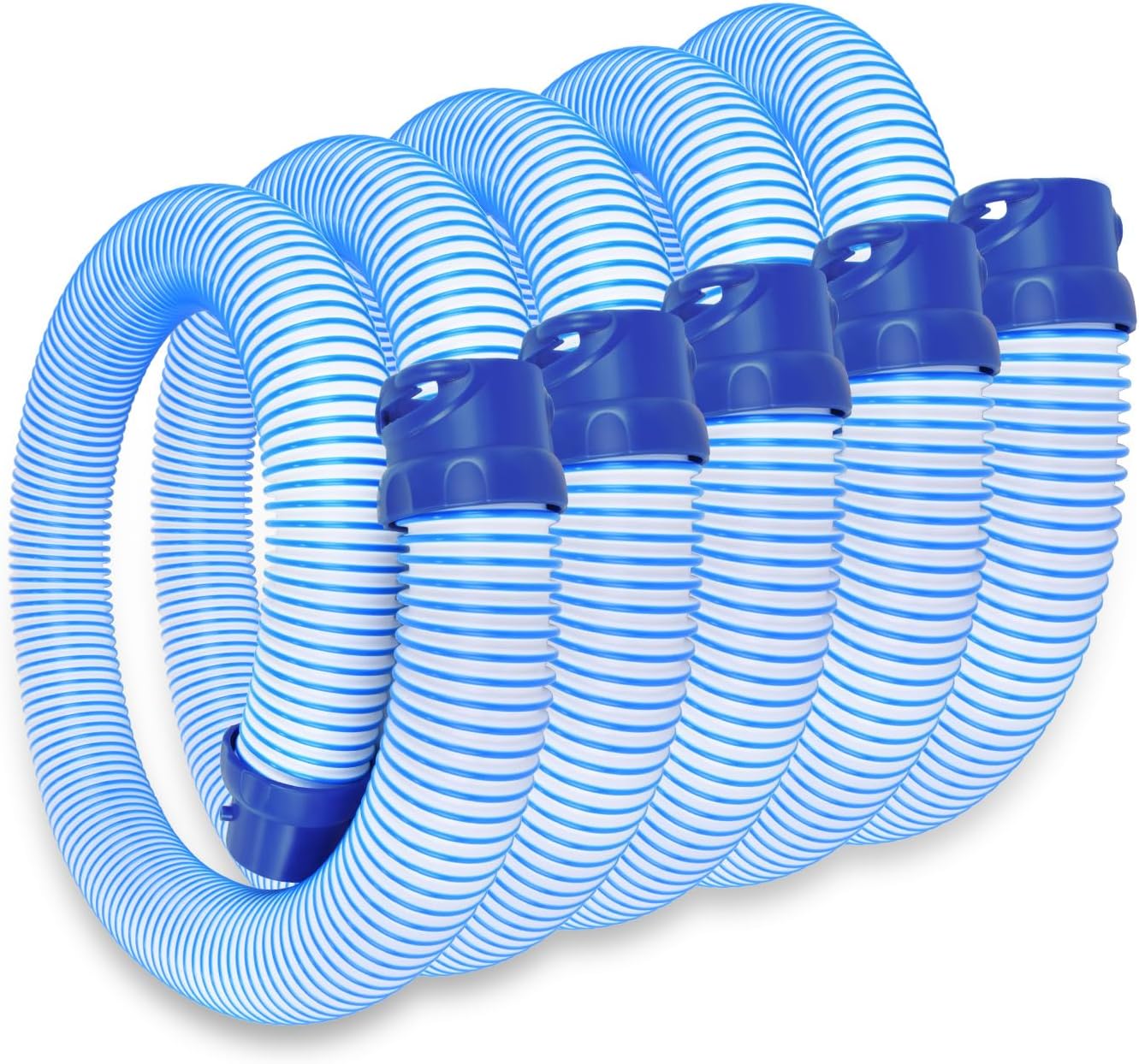 5 Pack R0527700 Pool Cleaner Hose Compatible with Zodiac MX6 MX8 T3 T5 Pool Vacuum Hose 39 Inch Twist Lock Hose Replacement for Swimming Pool