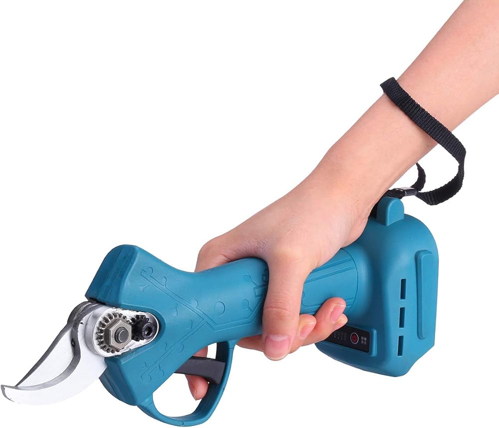 SISHUINIANHUA 30Mm 18V Electric Cordless Pruner Pruning Shears Efficient Fruit Tree Bonsai Pruning Garden Branch Cutter for Makita Battery