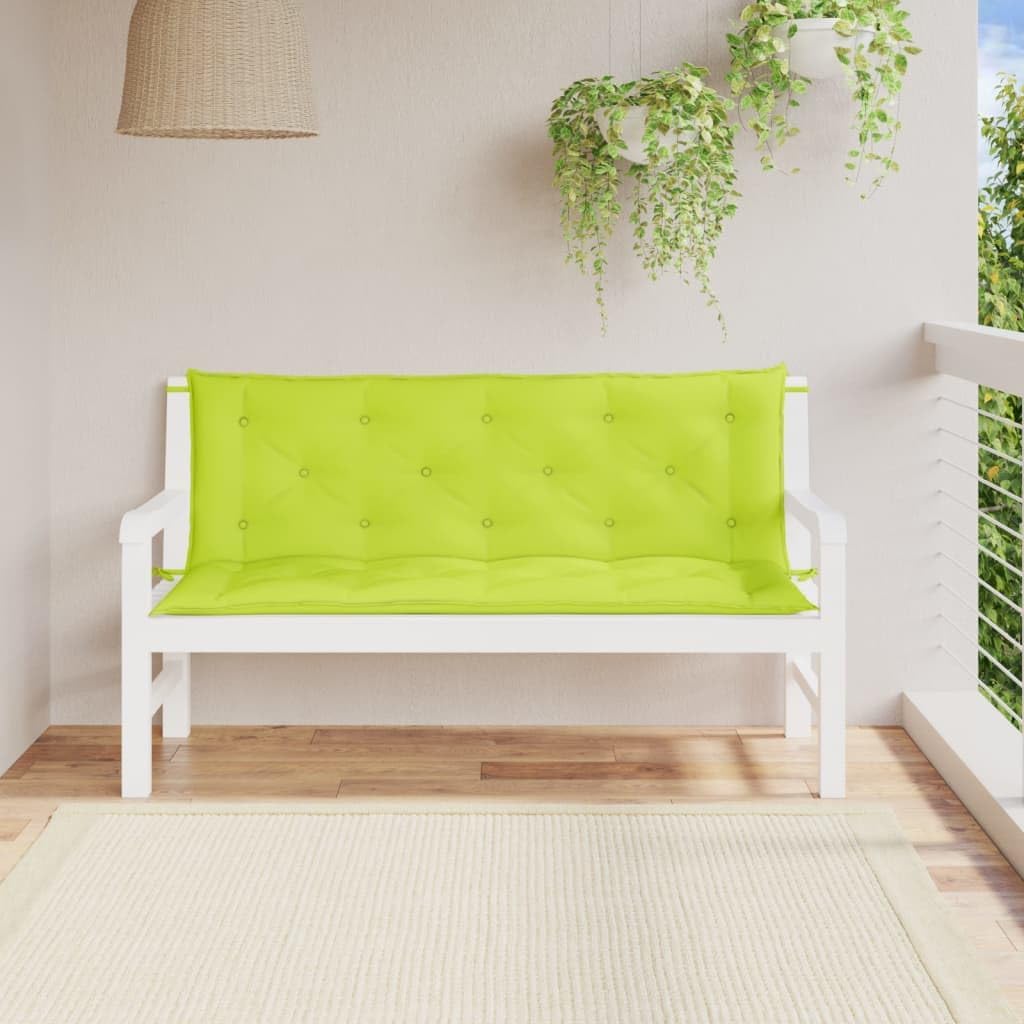 Garden Bench Cushions 2 pcs Bright Green 59.1