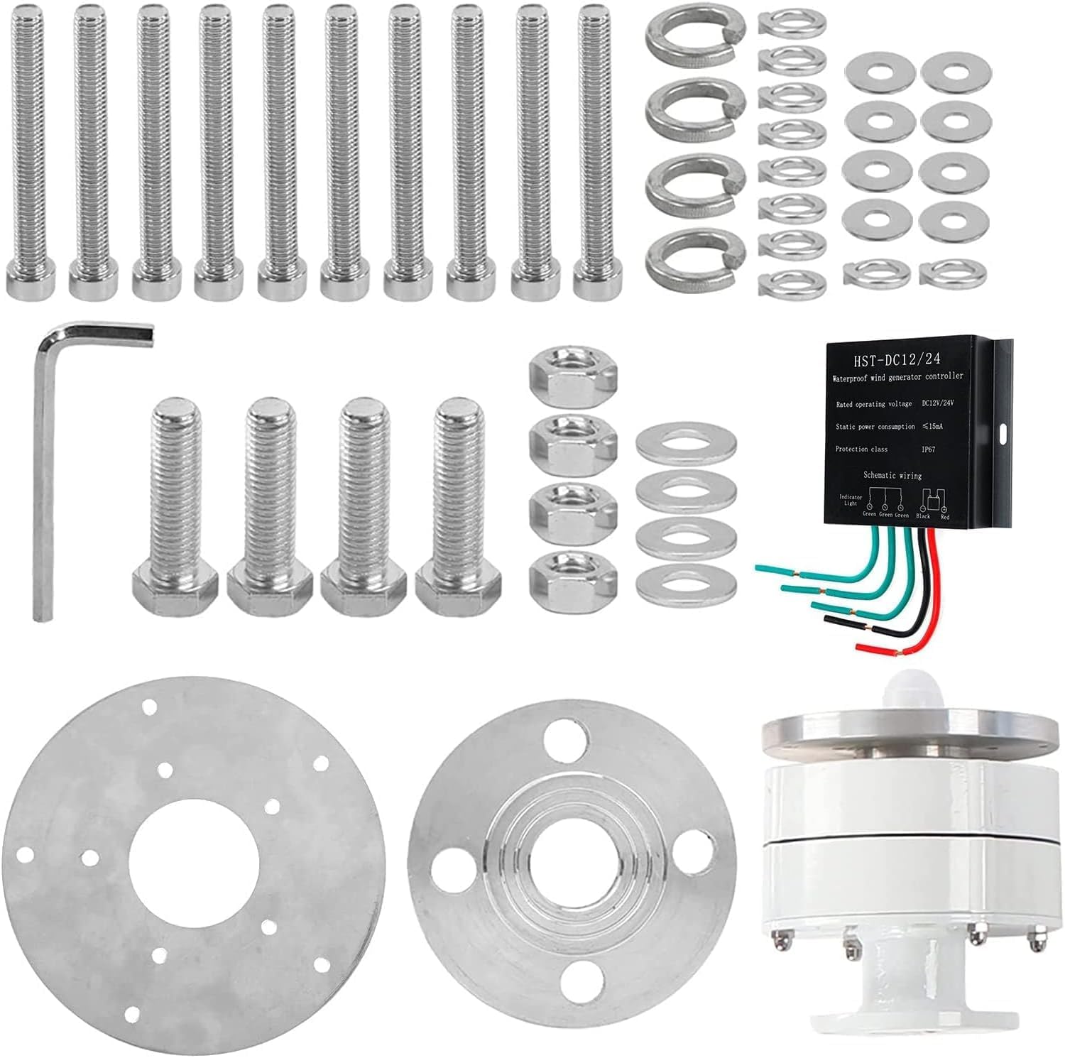 CHRISK 9000W Vertical Lantern 5 Blade Wind Turbine Generator Garden Boat Wind Motor with Controller Noiseless 12V 24V 48V Wind Power