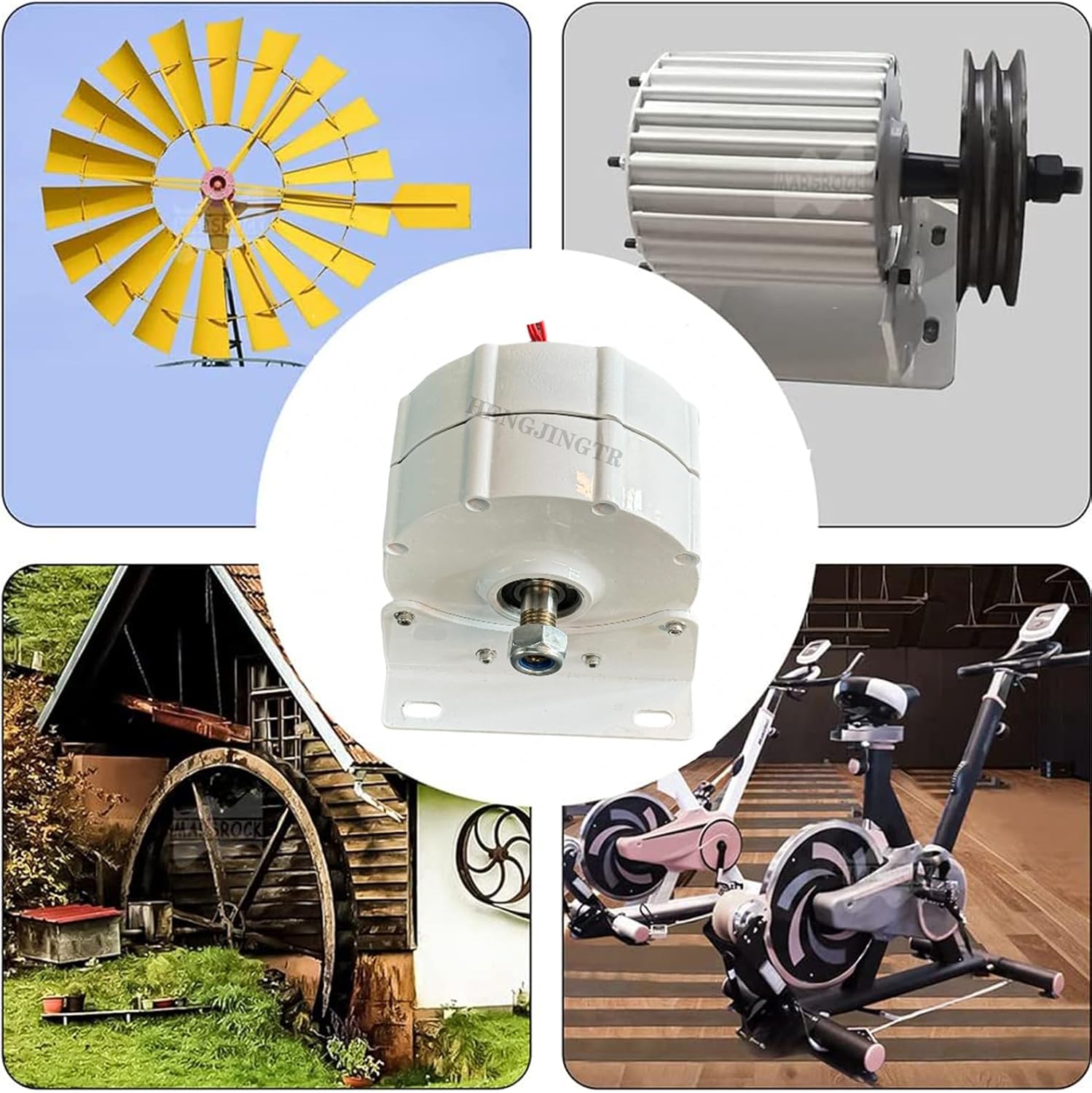 12000W12V 24V 48V 3 Phase Gearless Permanent Magnet AC Alternators Use for Wind Water Turbine Diesel Enginer