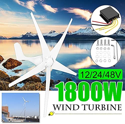 1800W Wind Turbines Generator 48V 3 5 Blades Motor Kit for Home Hybrids Streetlight Low Noise High Efficiency