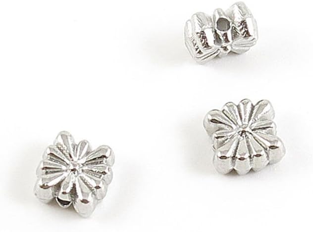 1690 Pieces Antique Silver Tone Jewelry Making Charms Findings Fashion Wholesale Supplies Pendant Lots Bulk Supply 77KN00 Flower Loose Beads