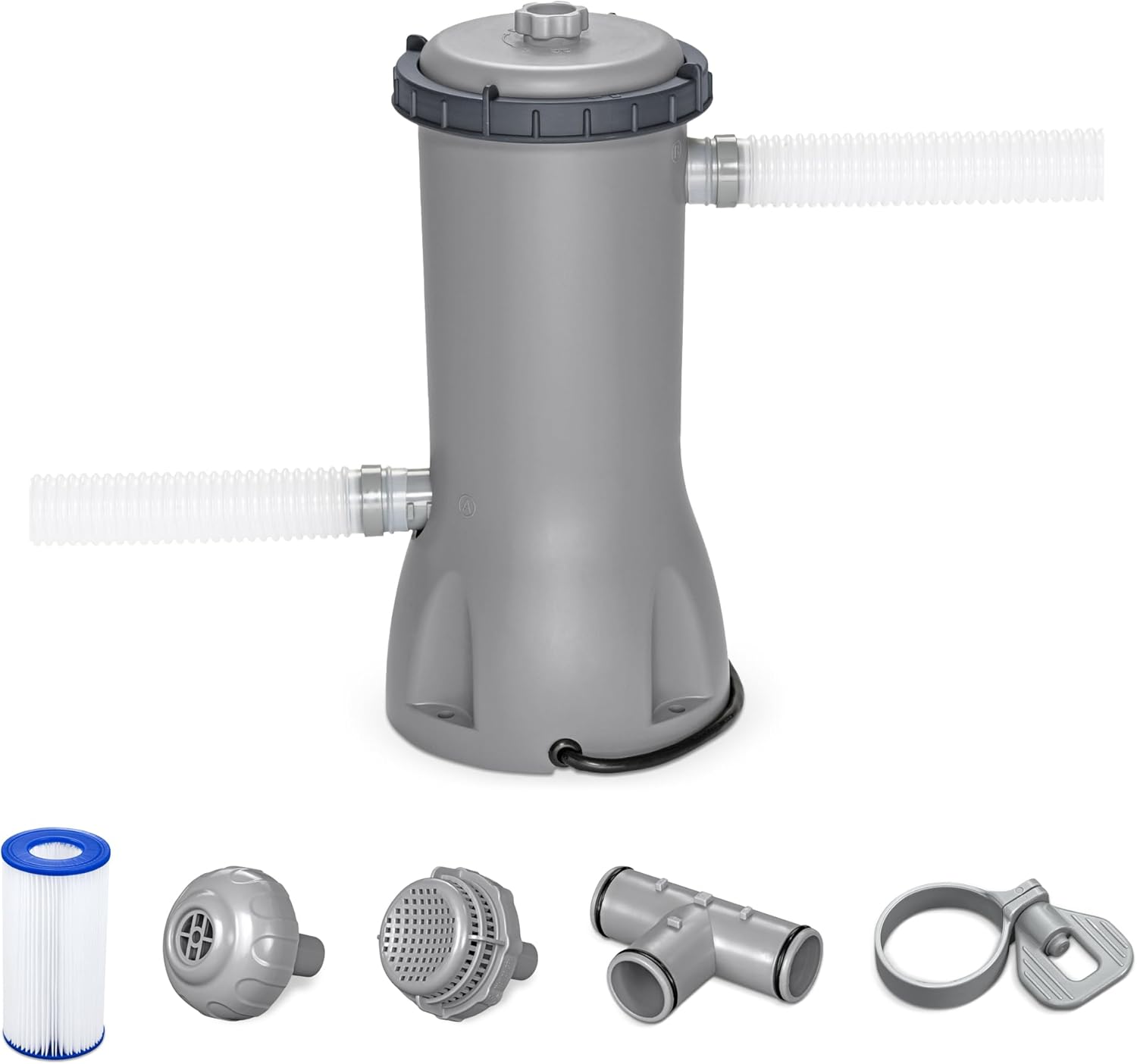 Bestway Flowclear 1,000 Gallons Per Hour 120 Volt Above Ground Swimming Pool Water Filter Pump Cartridge with Automatic Shut Off Timer