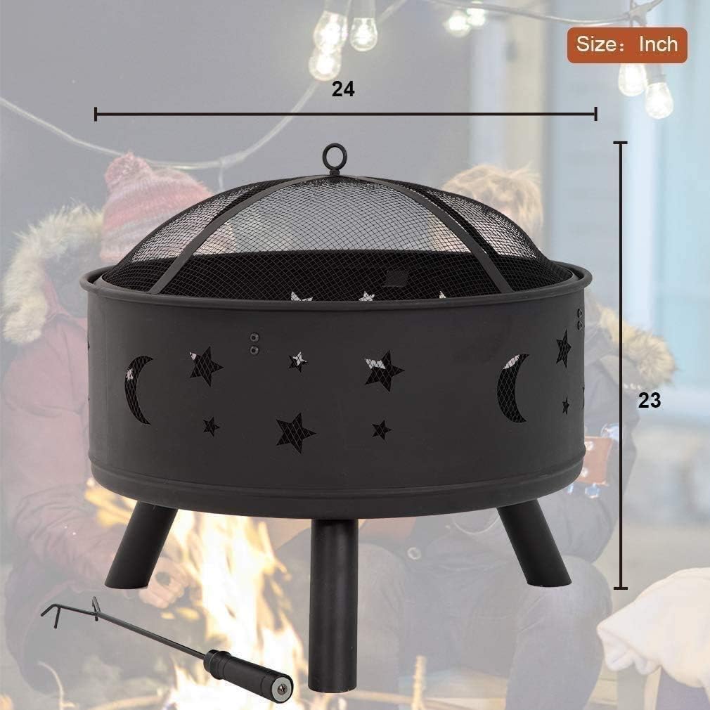 Fire Pits Outdoor Wood Burning 24