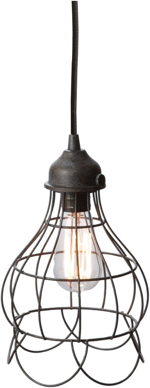 Gilded Barn Dimond Home Wire Rose Pendant Light, Silver