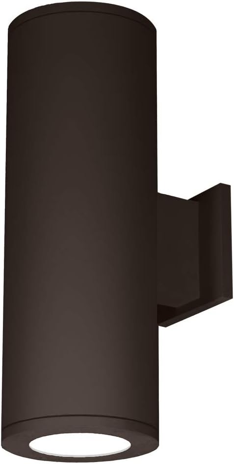 WAC Lighting DS-WD06-F35B-BZ 6-Inch Double Side Tube Arch Wall Mount, 3500K, Towards Wall