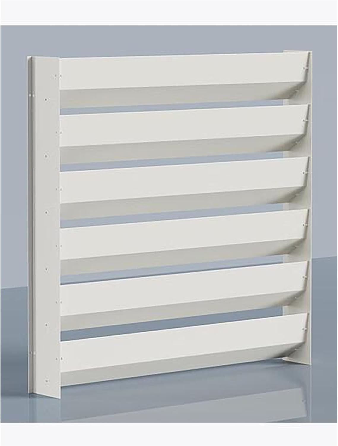 Outdoor Air Conditioner Deflector, Air Conditioner Outdoor Unit Cover Bracket Air Deflector Grilles, Prevent Direct Blowing Galvanized Steel for Baffle Guide Cover