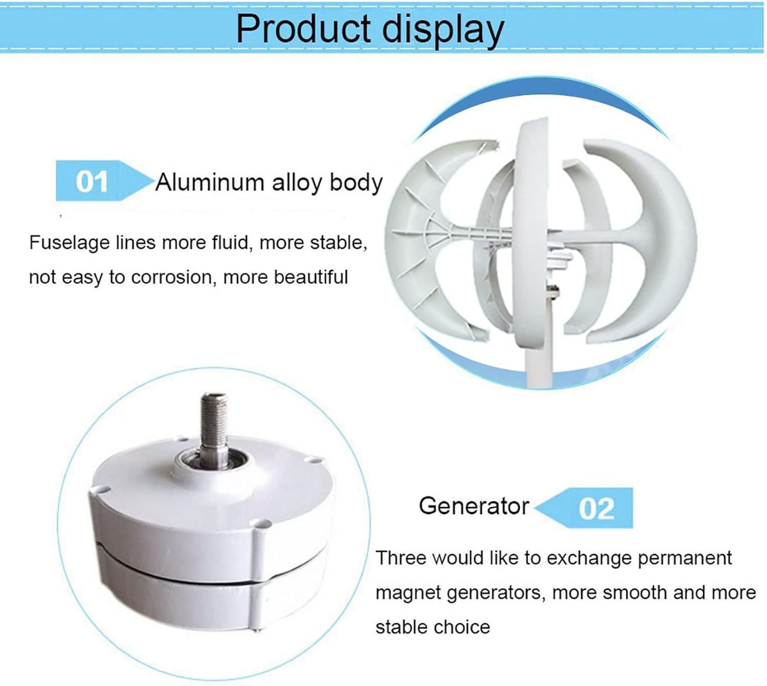 Wind Generator 12V 24V 48V 600w 5 Blade Wind Turbine Kit Industrial Energy Double Layer Power Generation-Green 400w 124v