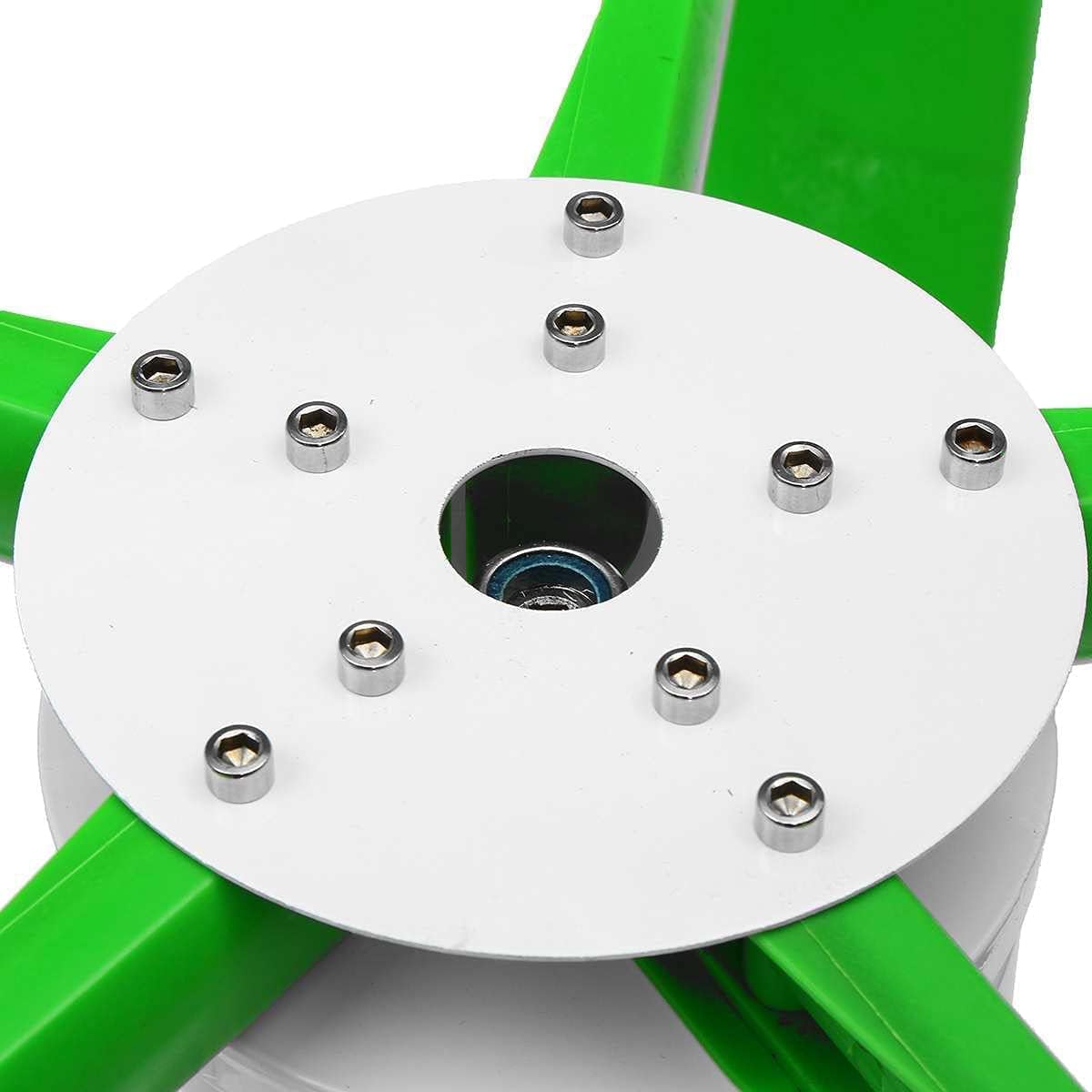 12V-220V Wind Turbine Generator 9000W 5 Blade Generator Lantern Wind Turbine Vertical Axis for Street Lantern + Controller