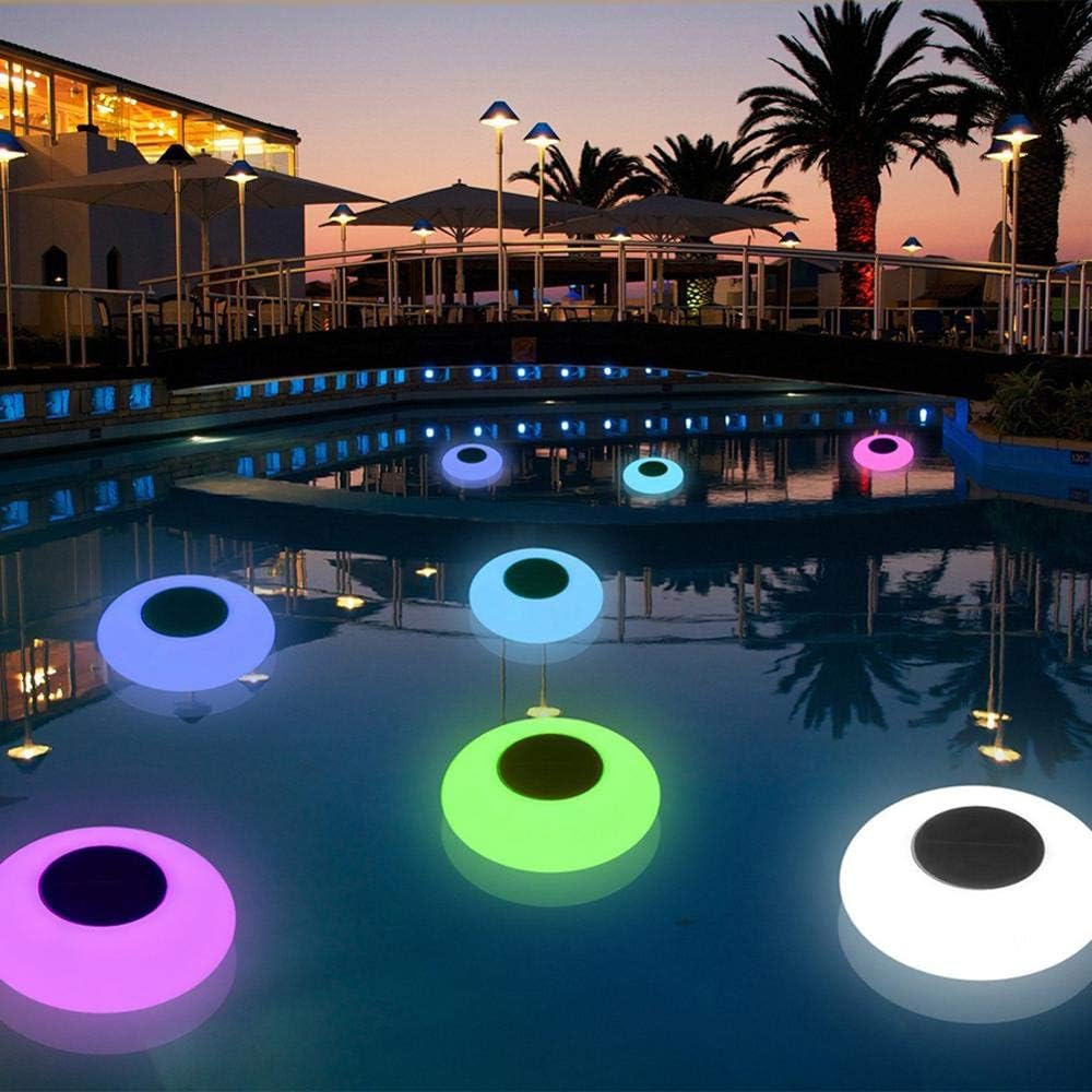 2Pack 2021 Verstion 25CM(9.7'') Swimming Pool Lights Solar Floating Light with 16 Colors Changing Multi-Color LED Waterproof Outdoor Garden Lights,Patio Lights