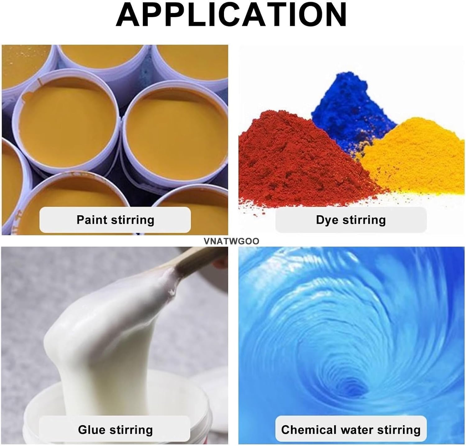 5 Gallon Industrial Air-Powered Handheld Mixer, Adjustable 50-2600 RPM Stirring Machine, Liquid Agitator for Paint Resin