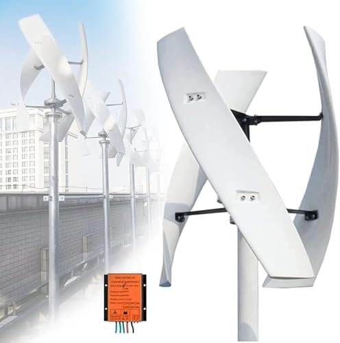 18000W Vertical Wind Turbine Generator Kit, 3-Blade Helix Design with Charge Controller for Marine, RV, Home & Industrial Renewable Energy Solutions (48V)